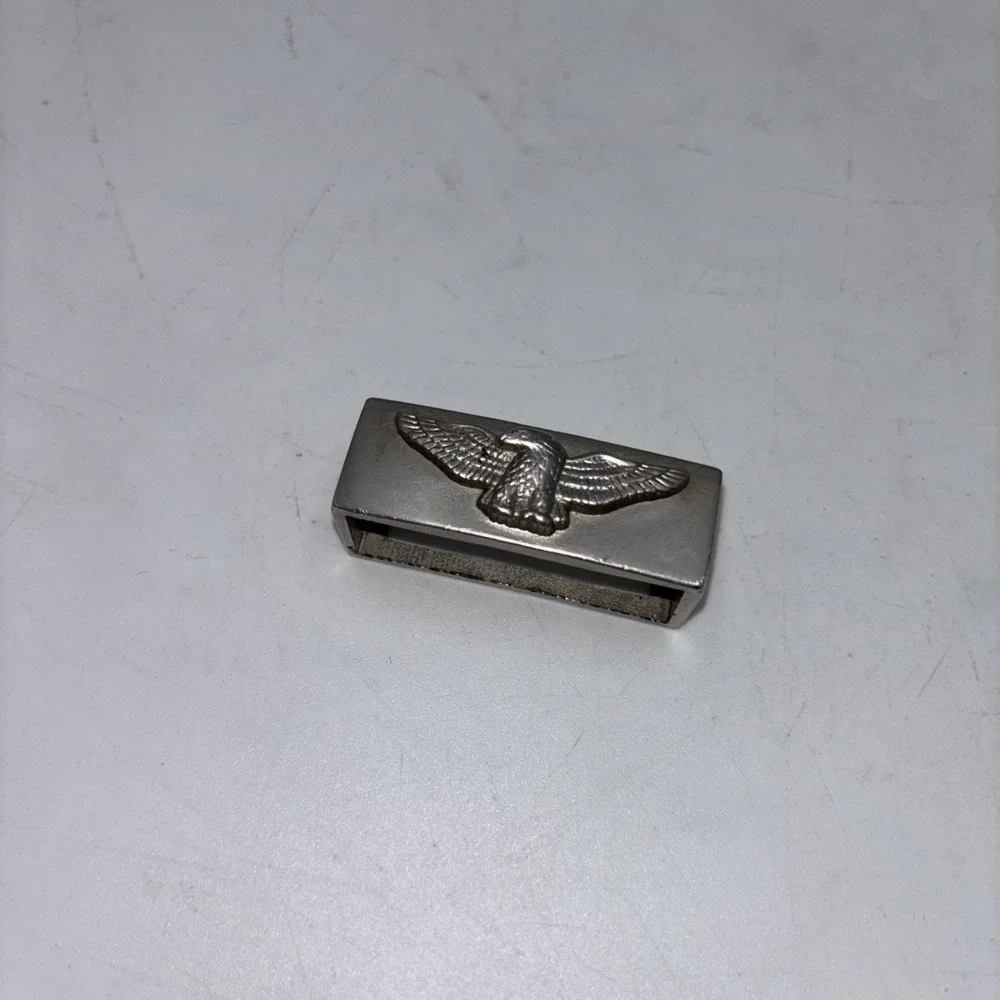 Harley Davidson Square Traditional Biker Motorcycle Belt Buckle Set.